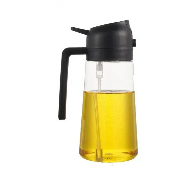 Dispenser de Óleo 500ml 2 em 1 SmartFlow - Spray Borrifador e Despejador