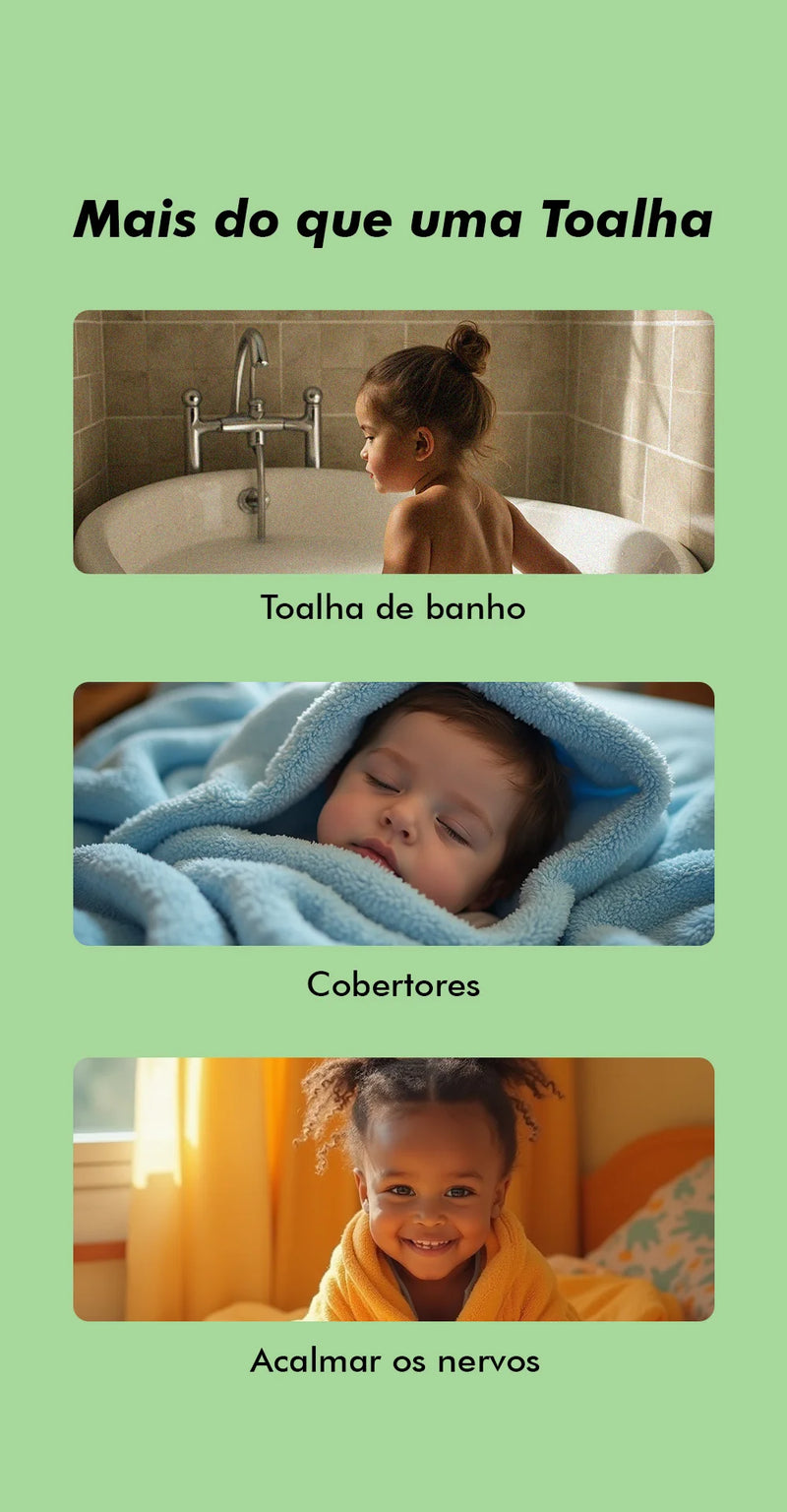 Toalha Infantil Com Capuz Divertida