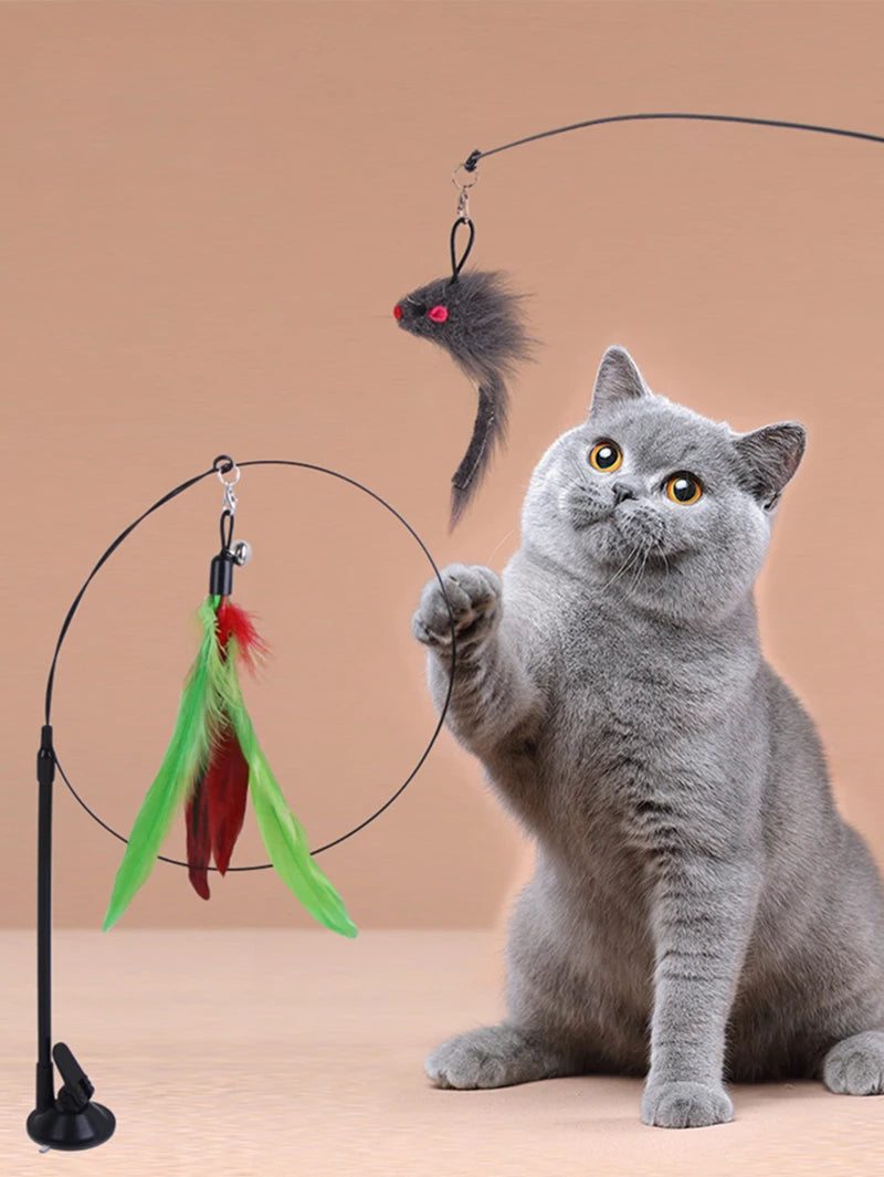 Varinha Com Pena Para Gatos