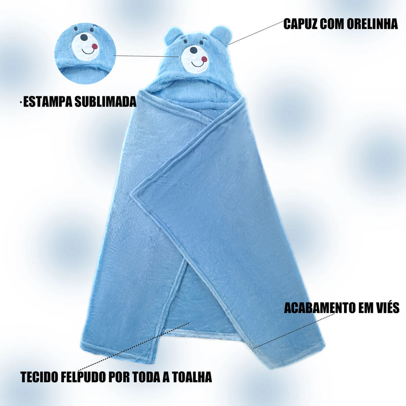 Toalha Infantil Com Capuz Divertida