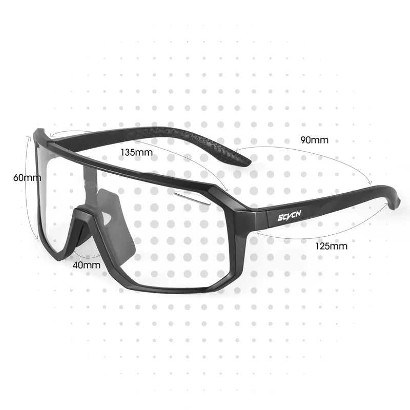 Óculos de Ciclismo com Lentes Fotocromáticas