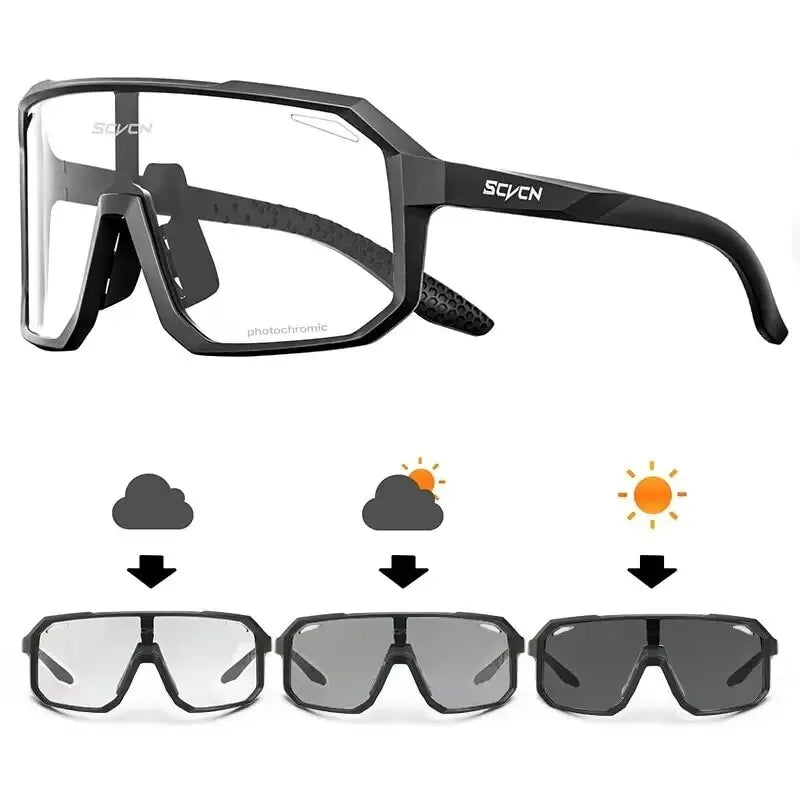 Óculos de Ciclismo com Lentes Fotocromáticas